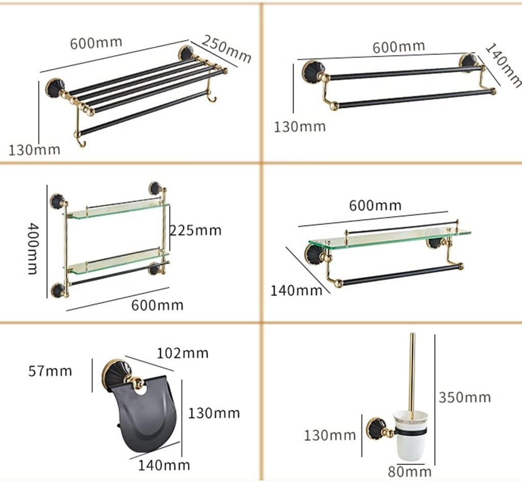 ANNBKA Bathroom Hardware Set with Towel Bar and Coat Hook 1