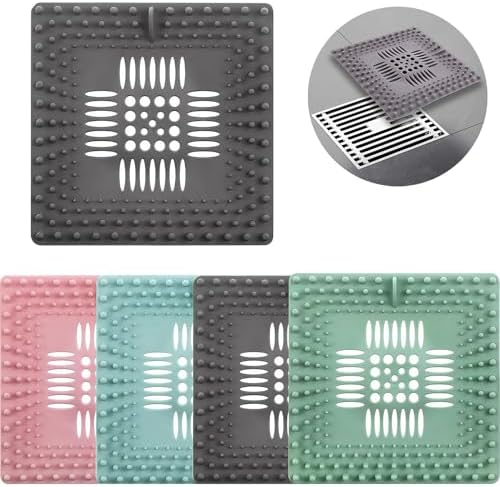 4 Pack Hair Catcher for Sink Shower Bathtub Drain