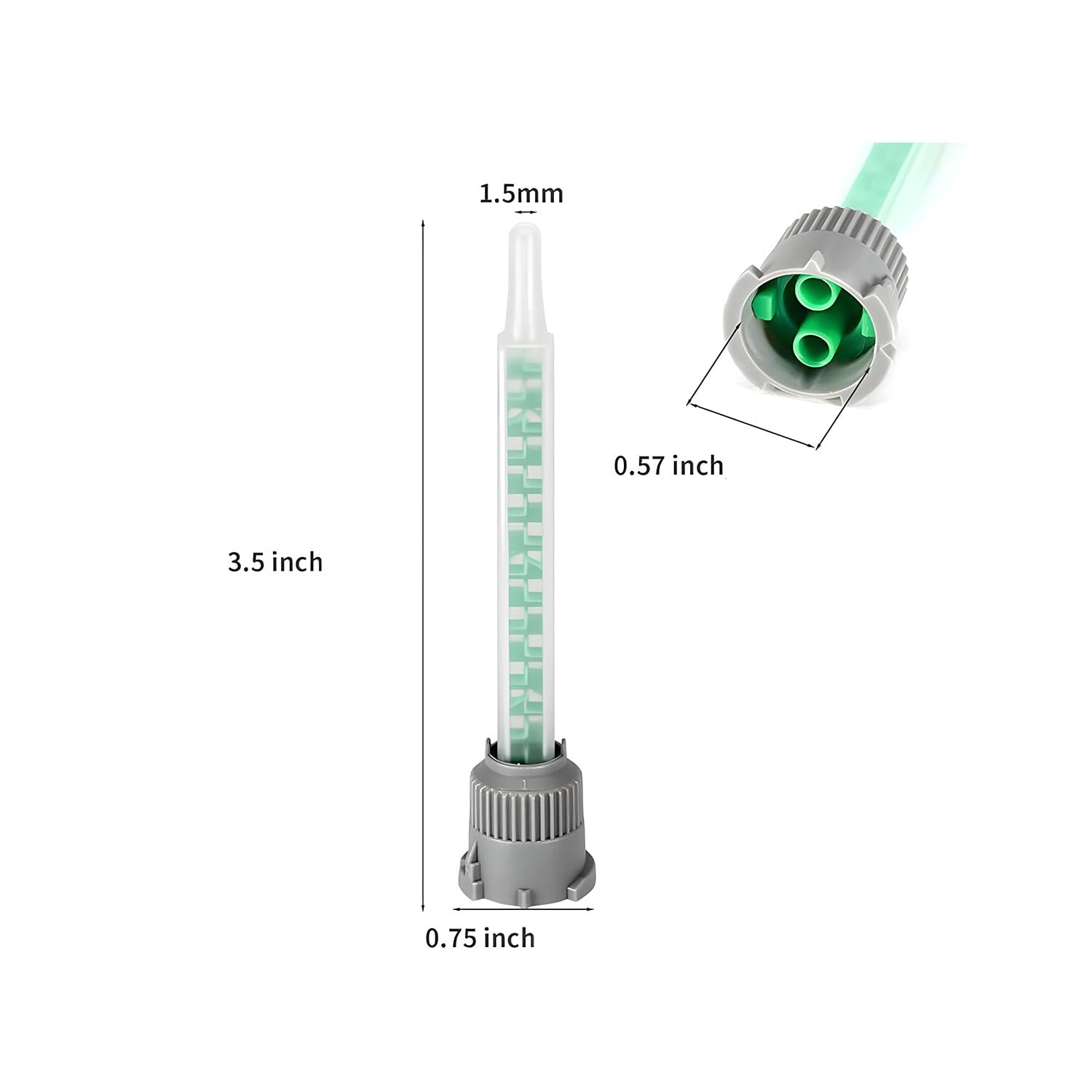 Epoxy Adhesive Mixing Nozzle Tip Set 20 Pieces 11 Ratio
