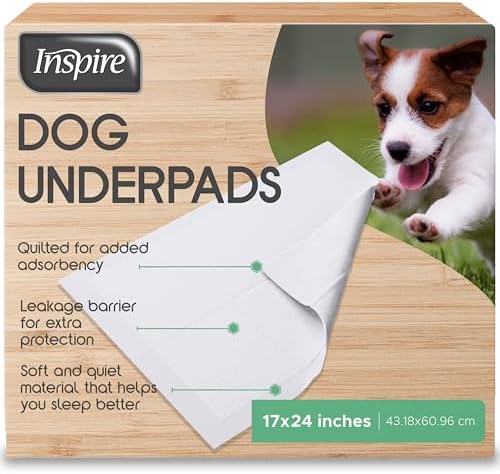 Inspire White Disposable Dog Pads 60 Count 24x17