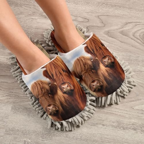 Zhirexin High Absorbency Mopping Slippers