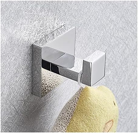 ANNBKA Chrome Towel Rail Wall Mounted Towel Holder Set 1