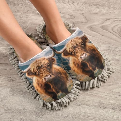 Zhirexin Microfiber Mop Slippers for Home Cleaning