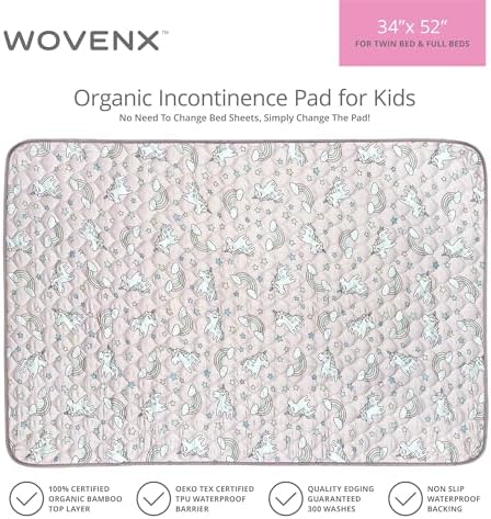 Wovenx Organic Incontinence Pads for Kids and Toddlers