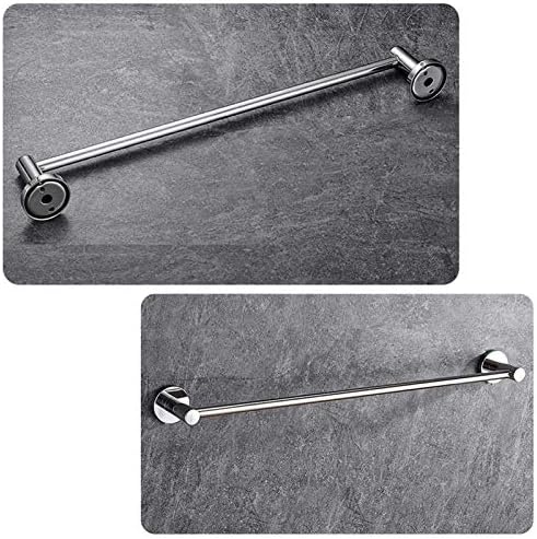 Stainless Steel Towel Bar Rail 40Cm Silver Round Wall-Mounted Holder