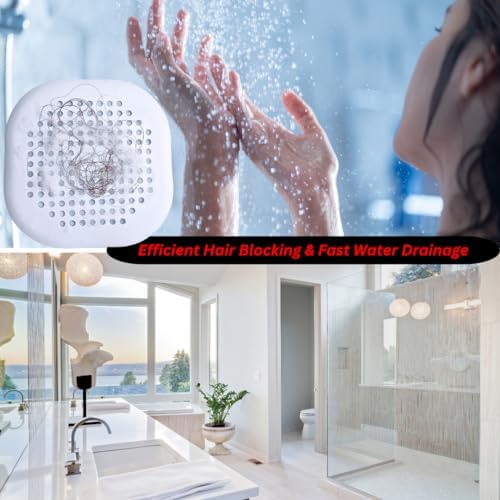 Generic Elegaro Silicone Drain Hair Catcher Pack of 2 White Grey