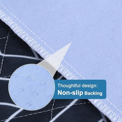 OUTCREATOR Washable Bed Pads 34x56 Pack of 2 Navy Blue