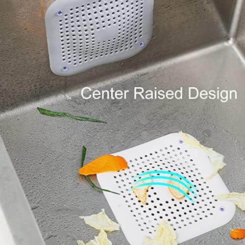 Smalibal Hair Catcher with Suction Cups for Shower and Bathtub