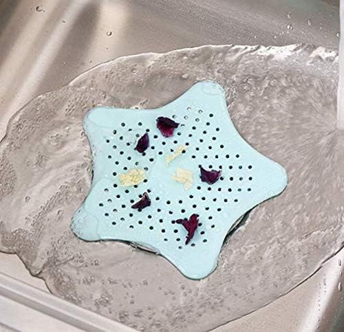 4 PCS Starfish Hair Catcher for Bath and Kitchen Drain