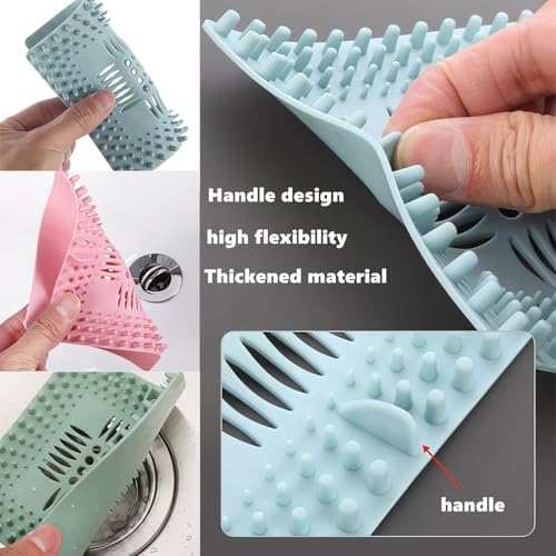 4 Pack Hair Catcher for Sink Shower Bathtub Drain