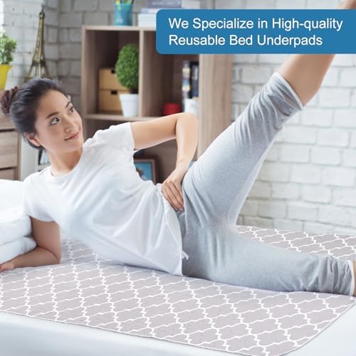 OUTCREATOR Washable Bed Pads 34 x 56 Pack of 2