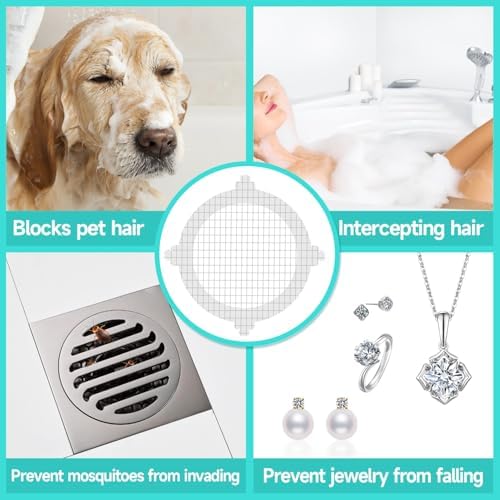 30 Pack Disposable Hair Catcher for Drains and Sinks