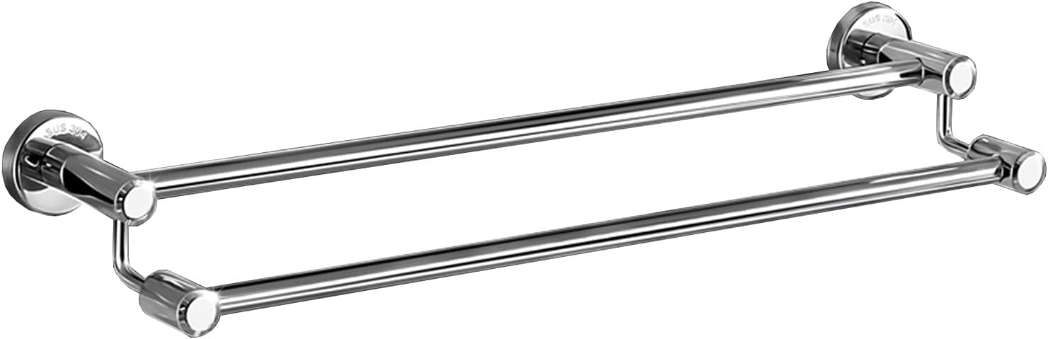 TiStm Wall Mounted Round Towel Rail 30Cm-110Cm Stainless Steel