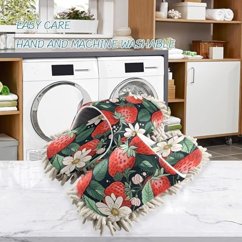 Zhirexin Strawberry Flower Cleaning Slippers 1
