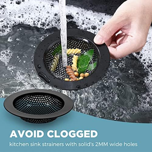 Mudder 3 Pcs Stainless Steel Sink Strainer Set