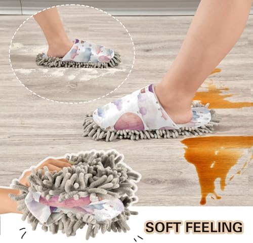 Zhirexin Mop Slippers for Men Women with Microfiber Cotton