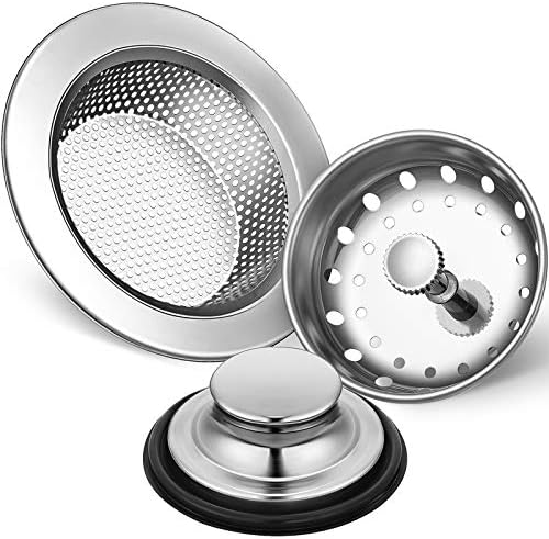 Mudder 3 Pcs Universal Sink Drain Strainer Set