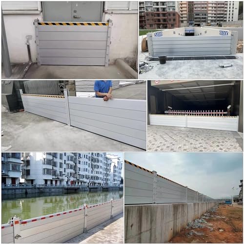 Flood Protection Barriers 39inch High Reusable for Garage Doors 1