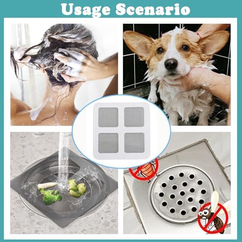35 pcs Disposable Shower Drain Hair Catcher with Waterproof Glue
