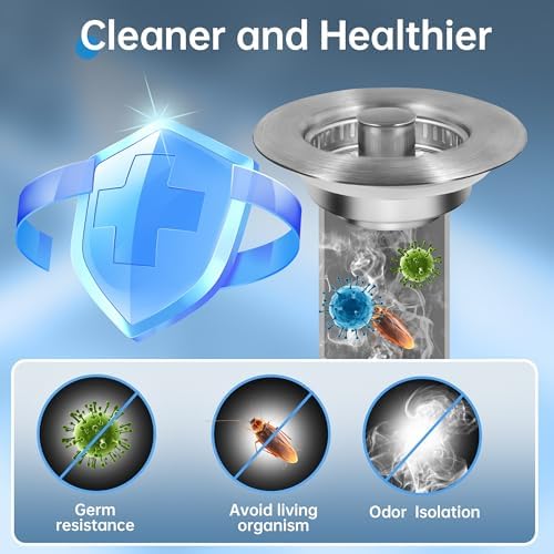 Tilirex 3 in 1 Kitchen Sink Drain Strainer