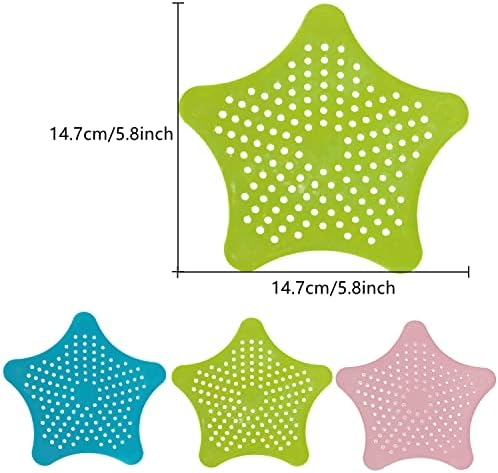 ZPCTECHGO Hair Catcher Set 3pcs with Suction Cups