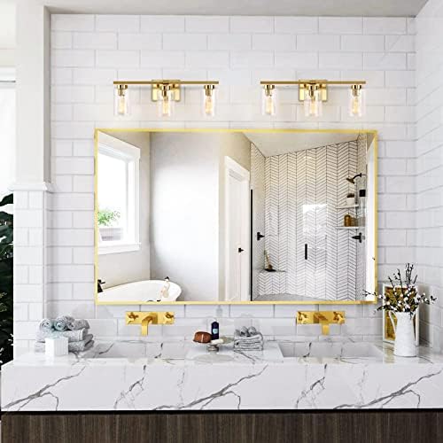 KOSTOMO 3 Light Gold Brass Vanity Light Wall Sconce 1
