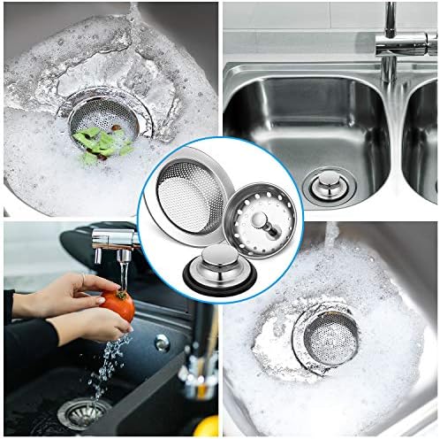 Mudder 3 Pcs Universal Sink Drain Strainer Set