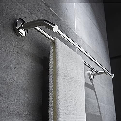 TiStm Stainless Steel Double Towel Bar 30Cm Polished Silver