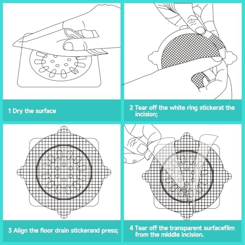 30 Pack Disposable Hair Catcher for Drains and Sinks