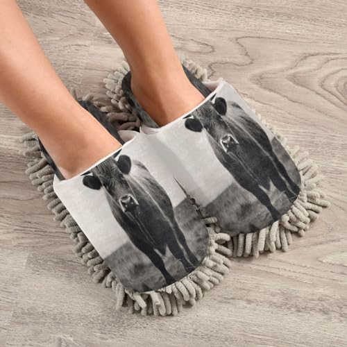 Zhirexin Microfiber Mop Slippers for Men Women Comfortable Cleaning Shoes