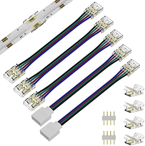 PAUTIX 10mm COB LED Strip Connectors 4 Pin