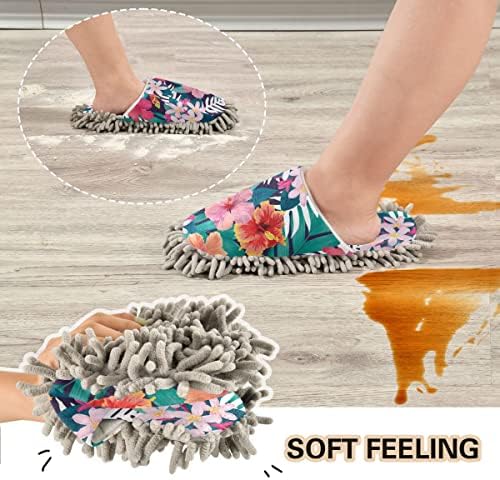 DOMIKING Mop Slippers with Microfiber Sole for Easy Cleaning 1