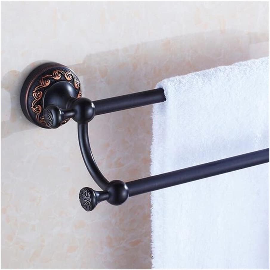 ANNBKA Antique Brass Towel Bar 60cm Single Wall Mounted