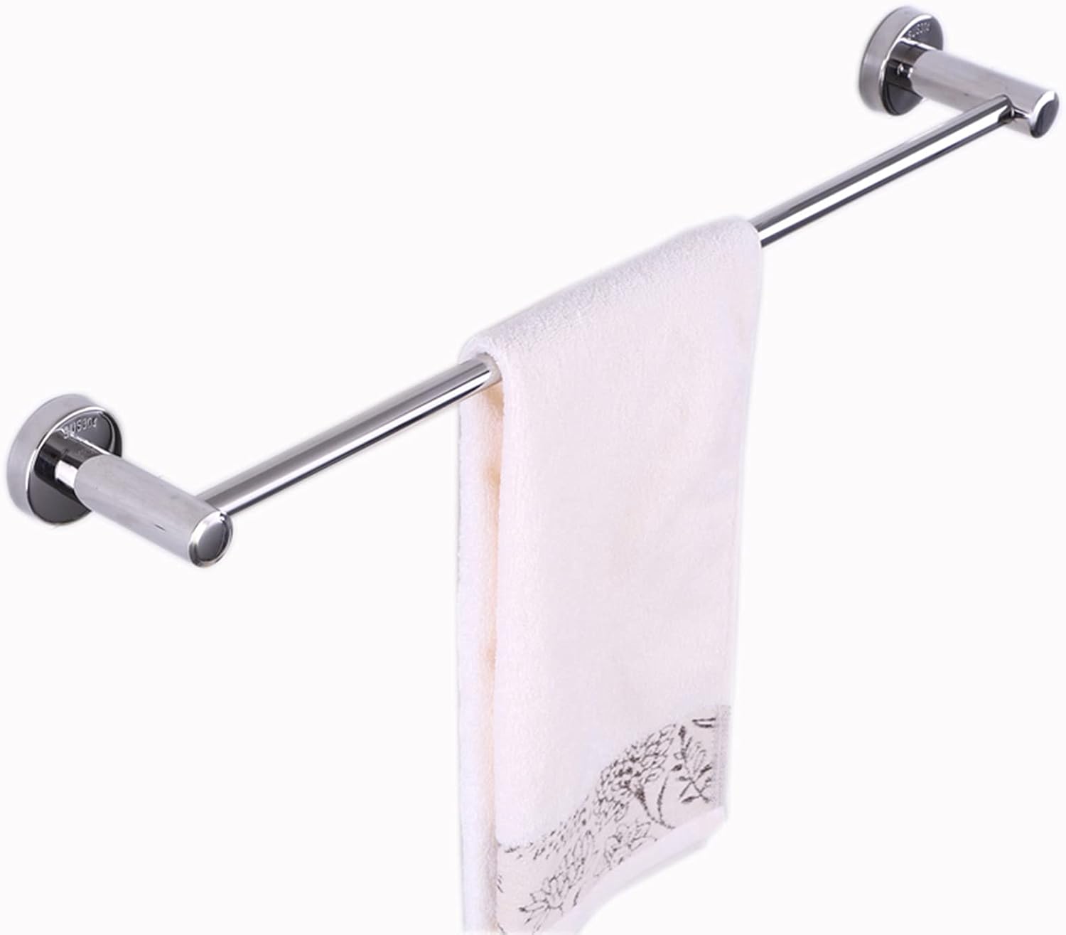 TiStm Polished Silver Towel Bar 70Cm-90Cm