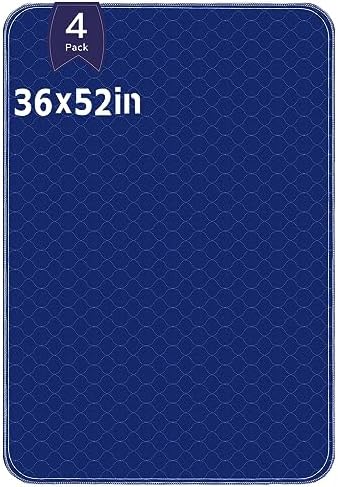 Alsunny Waterproof Bed Pads 36x52 Inch 4Pack
