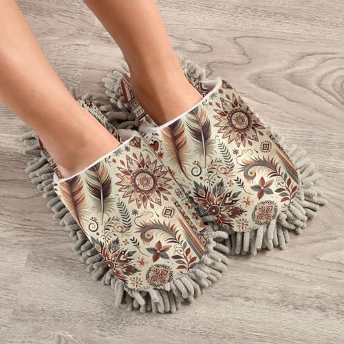 Zhirexin Mandala Pattern Cleaning Slippers