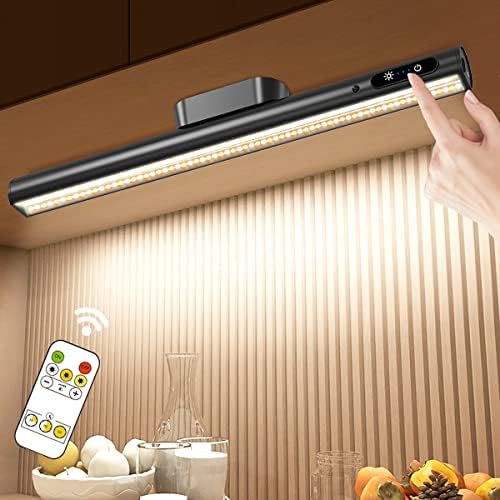 Hapfish Rechargeable Magnetic LED Wall Strip Light - Dimmable Black