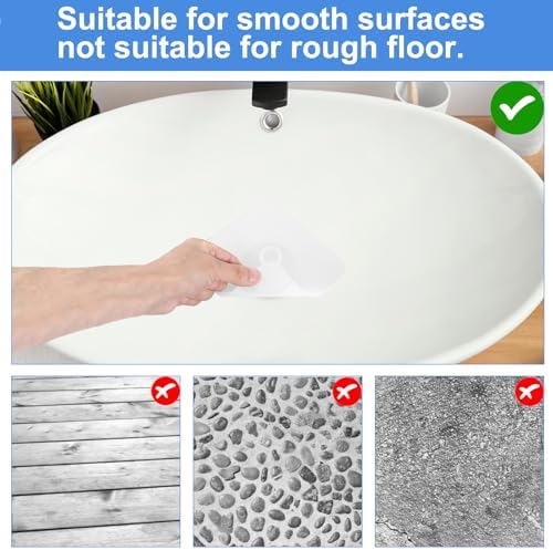 Abeillo 2 Pcs Silicone Drain Cover Set for Shower Bathtub Kitchen Sink
