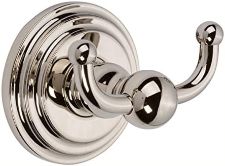 Ginger 1111PN Chelsea Double Robe Hook Polished Nickel 1