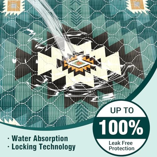 MILDPLUS Washable Bed Pads 34X52 Reusable Underpads with Printed Design