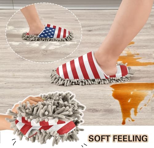 Zhirexin Microfiber Mopping Slippers for House Floor Cleaning