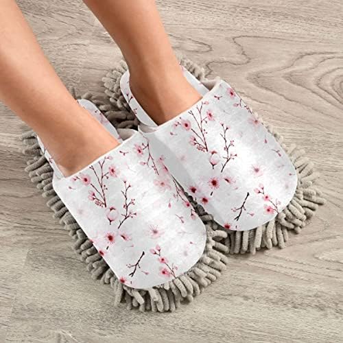 DOMIKING Mop House Slippers for Women and Men 1