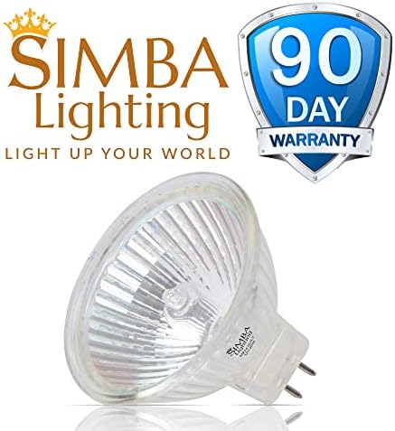 Simba Lighting Halogen MR16 20W 12V Bulbs 10 Pack Dimmable Warm White