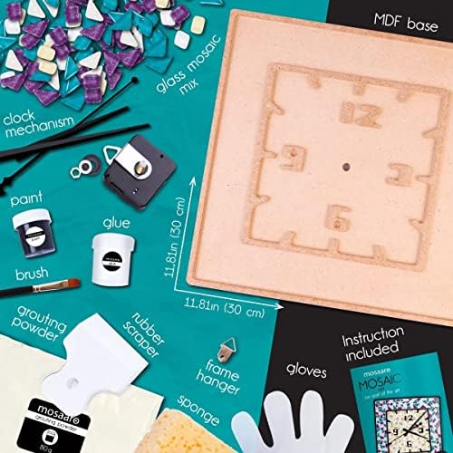 Mosaaro Glass Mosaic Tiles Kit Creative DIY Art for Adults and Teens