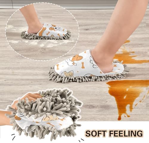 Zhirexin Cartoon Cute Dogs Cleaning Slippers
