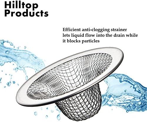 12 Pack Mesh Drain Strainer Hair Catcher for Sinks