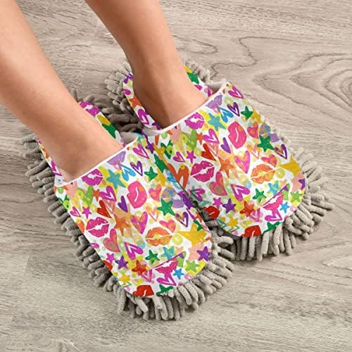 DOMIKING Mop Slippers with Microfiber Sole for Cleaning