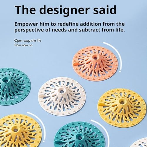 2pcs Hair Catcher Silicone Drain Stopper for Bathroom and Kitchen