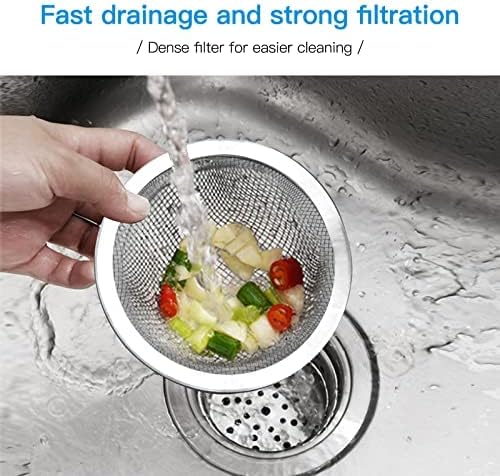 Maxware 4PCS Heavy Duty Stainless Steel Sink Strainer Set 1