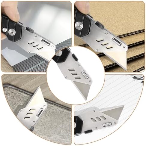 Vickay Utility Knife with Belt Clip and 5 SK5 Blades 1